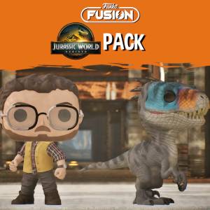Funko Fusion Jurassic World Rebirth Pack 2 Dr Henry Loomis and Raptor